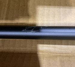 Open Box: Standard Curtain Rod &amp; Wall Bracket, 28&quot; - 48&quot;, 1.25&quot; Diam. - Matte Black