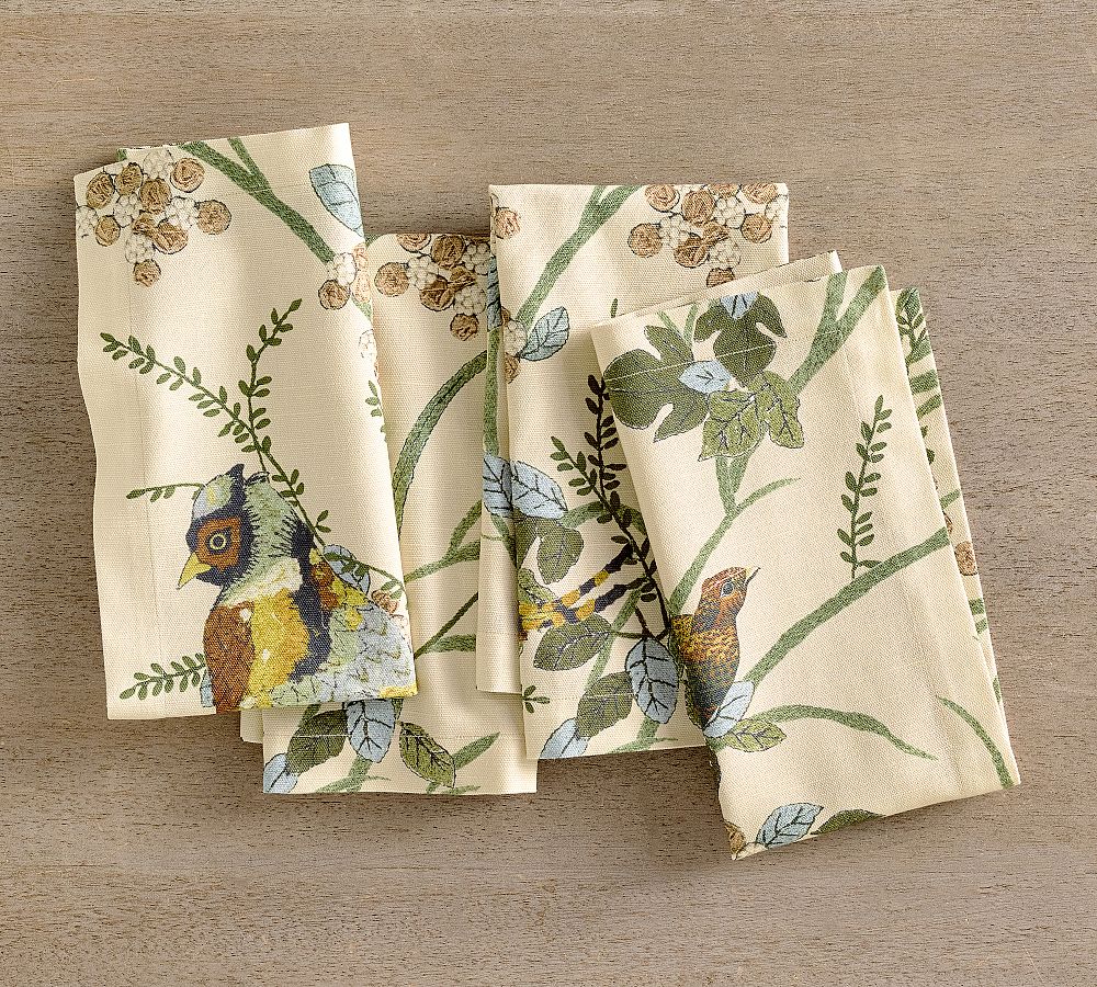 Pheasant Cotton Napkins - Set of 4