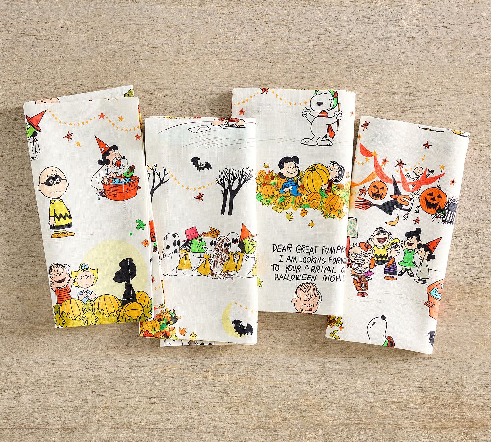 Peanuts&#8482; Great Pumpkin Organic Cotton Napkins - Set of 4
