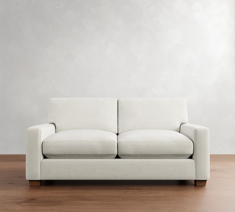 Open Box: PB Comfort Modern Square Arm Sofa (62&quot;-118&quot;)