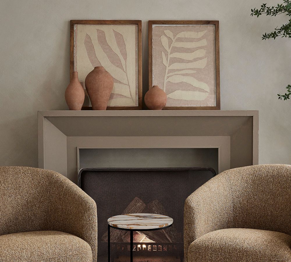 Collaged Botanical Canvas Wall Art