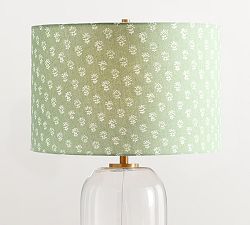 Kravet Floral Straight Sided Drum Lamp Shade
