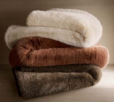 Faux Fur Pillows &amp; Throws