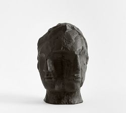 Bronze Two-Faced Sculpture