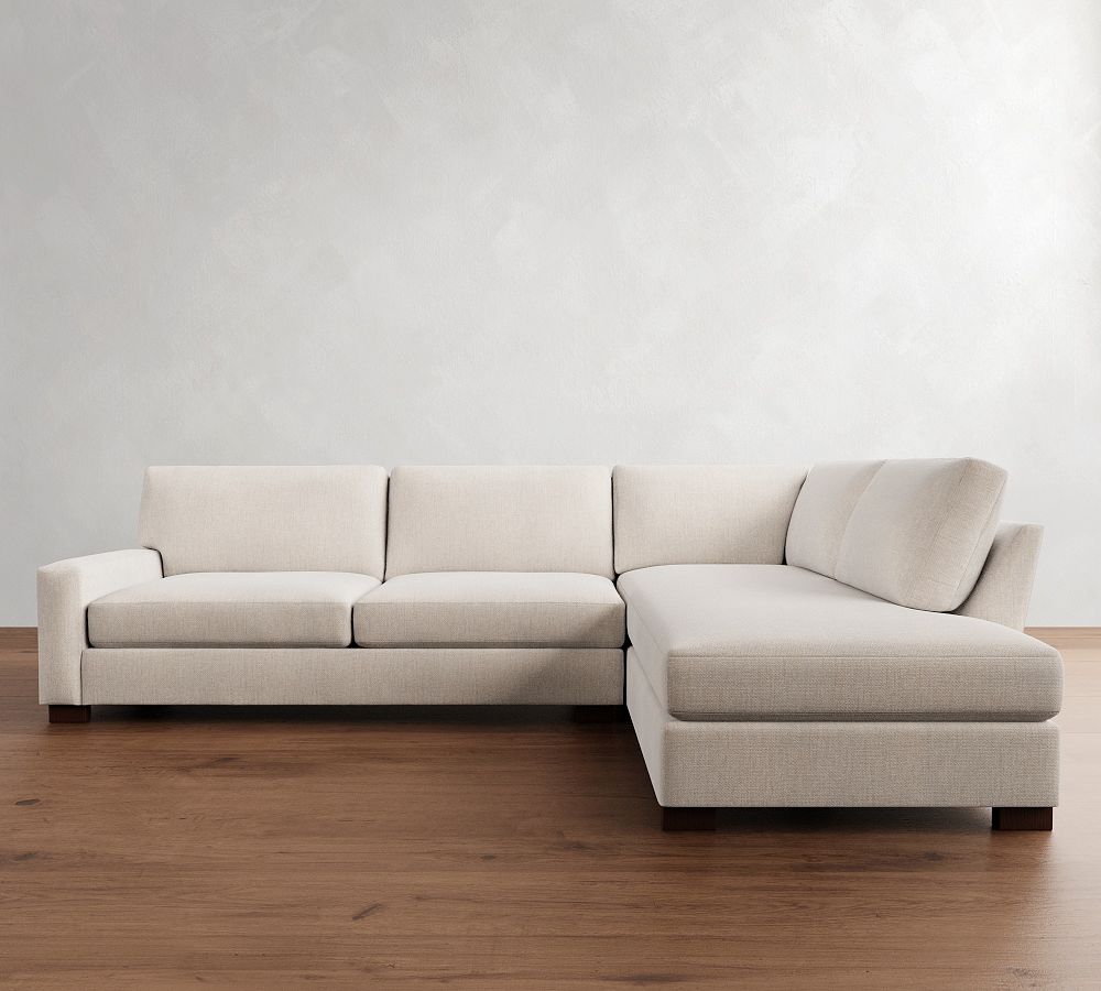 Turner Square Arm Return Bumper Sectional (106&quot;&ndash;124&quot;)