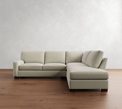 Turner Square Arm Return Bumper Sectional (106&quot;&ndash;124&quot;)