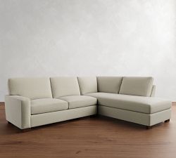 Turner Square Arm Return Bumper Sectional (106&quot;&ndash;124&quot;)