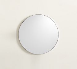 Open Box: Linden Round Mirror, 19" - Chrome