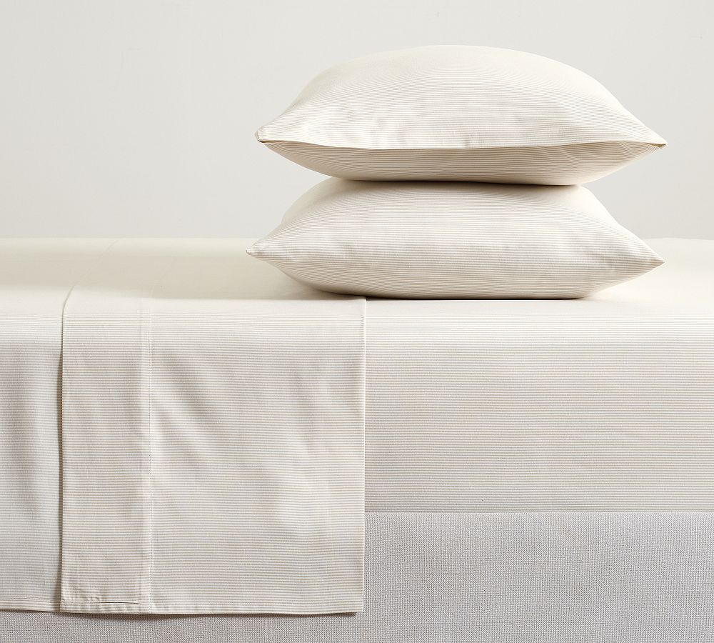 Brandon Maxwell Cooper Sheet Set - Neutral, Queen