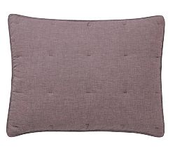 Open Box: Belgian Flax Linen Comforter Sham, Standard Set of 2 - Fig