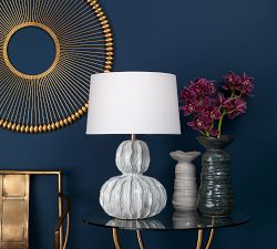 Bonfield Ceramic Textured Table Lamp (27&quot;)