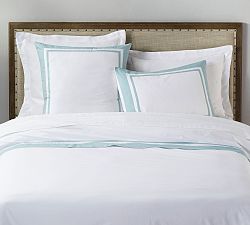 Open Box: Parker Organic Percale Duvet, King/Cal. King - Sea Glass