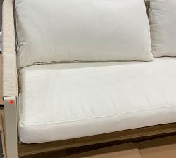 Open Box: Lakewood Rope Outdoor Sofa, 76&quot; - Ivory