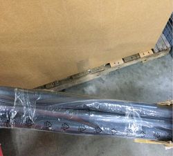 Open Box: Somorset Hidden Connection Room Darkening Curtain Rod, 108&quot;- 144&quot;, 1.25&quot; Diam. - Satin Iron,