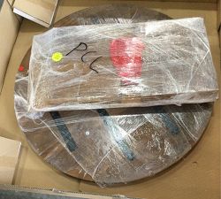 Open Box: Cayman Round Nesting Coffee Tables, 40&quot; Diam. - Antique Umber