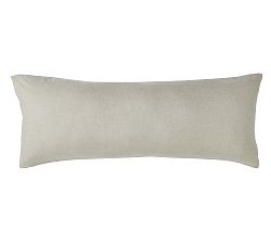 Open Box: Belgian Flax Linen Sham, Oversize Lumbar - Bamboo