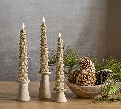 Flameless Tree Taper Candle