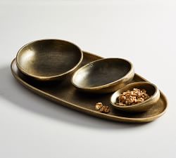 open-box-Austin Tumbled Metal Serving Tray