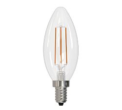 B11 Filament Torpedo Candelbra LED Bulb - Pack of 4