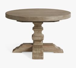 Banks Round Pedestal Extendable Dining Table (48&quot;-72&quot;)