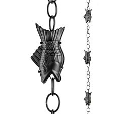 Fish Shaped Rain Chain 8.5 Ft