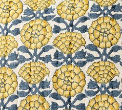 Fleur Printed Jacquard Reversible Pillow