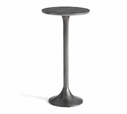 Open Box: Belize Metal Round Outdoor Accent Table (12&quot;)