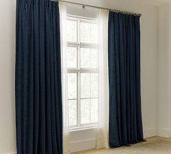 Open Box: Emery Linen Pinch Pleat Blackout Curtain