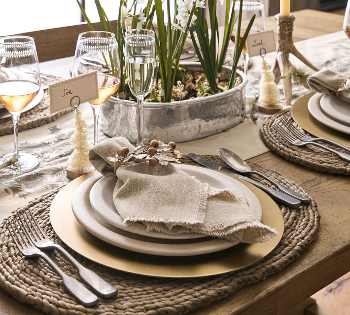 Rustic Leaf Napkin Rings Set of Pottery Barn