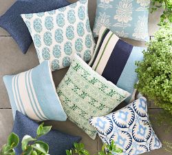 Hanu Embroidered Outdoor Pillow