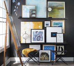 Indigo Ikat Framed Prints