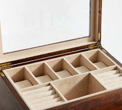 Burlwood Jewelry Armoire