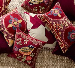 Pinwheel Velvet Pieced Quilt Pillow Cover