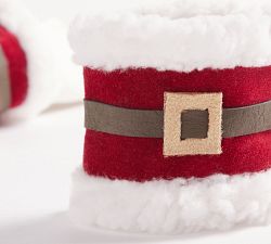 Santa's Belt Napkin Rings - Set of 4