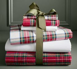 Stewart Plaid Flannel Pillowcases - Set of 2