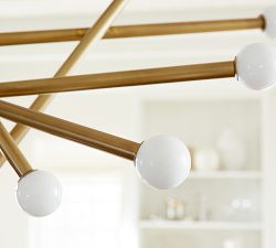 Reign Milk Glass Chandelier (55")