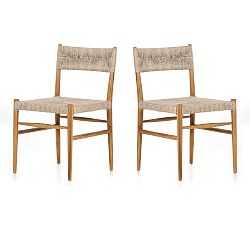 Zara Woven Outdoor Dining Chairs - Set of 2