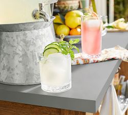 Abbott Concrete &amp; Acacia Island and Hutch (50&quot;)