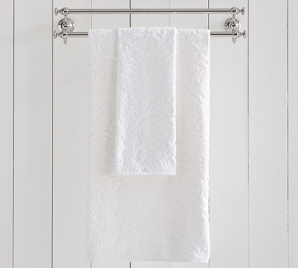 Isaac Floral Sculpted Bath Towel