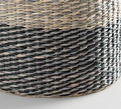 Lisbon Seagrass Two-Tone Tote Baskets