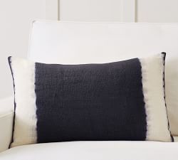 Hand Dip Dyed Lumbar Pillow Cover