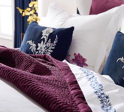 Monique Lhuillier Velvet Channel Quilt &amp; Shams
