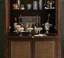 Augusta Cane Bar Cabinet (38&quot;)