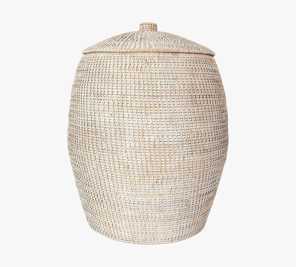 Tava Rattan Beehive Laundry Hamper with Lid