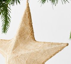 Burlap Star Ornament