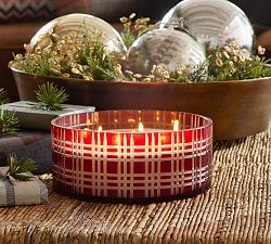 Stewart Plaid Candle - Winter Berry