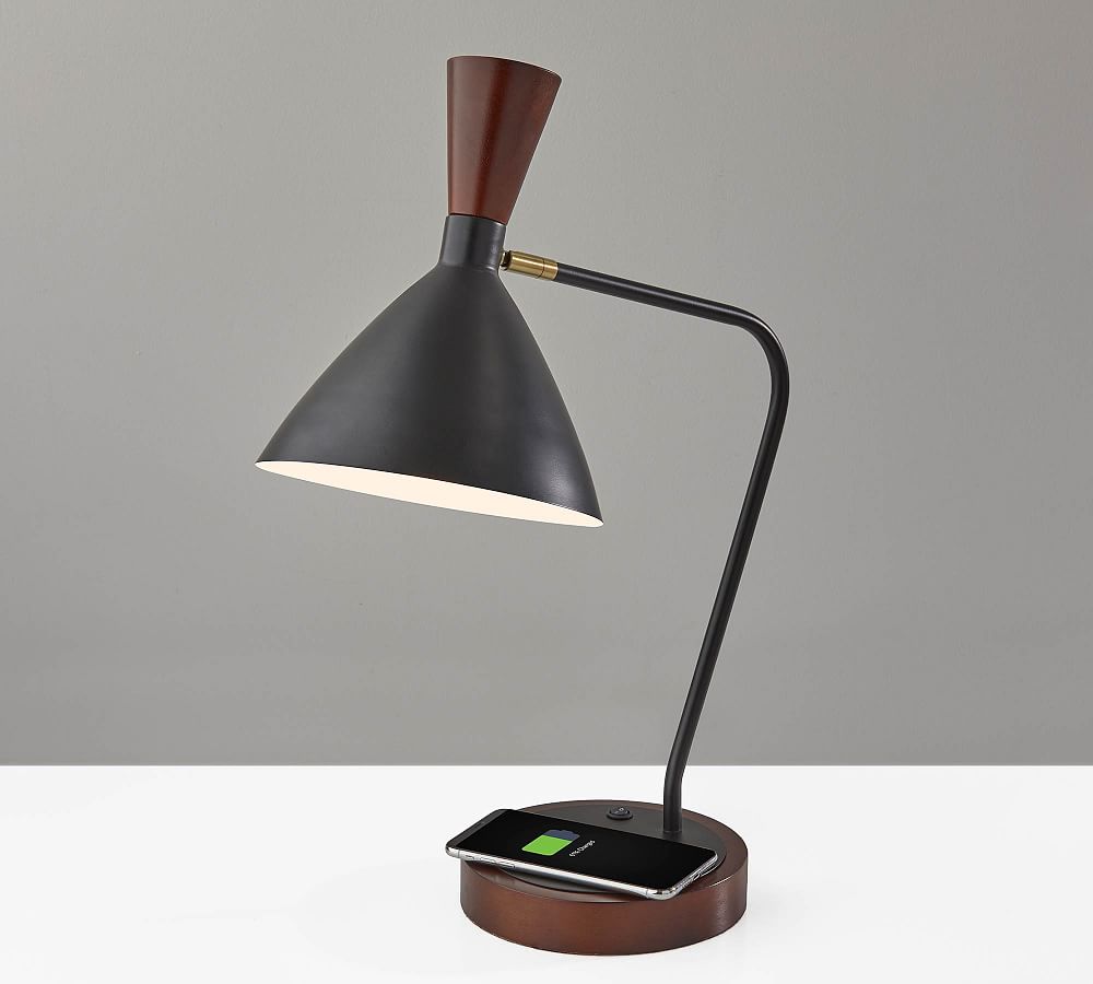 Ravenna Metal USB Task Table Lamp (17&quot;)