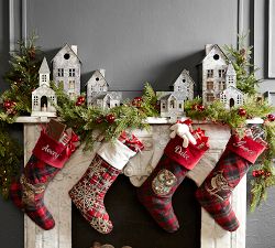 Galvanized Village Stocking Holder