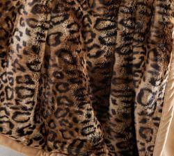 Faux Fur Classic Cheetah Throw