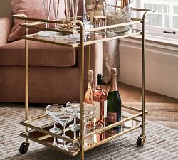 Skylar Metal Bar Cart (17&quot;)